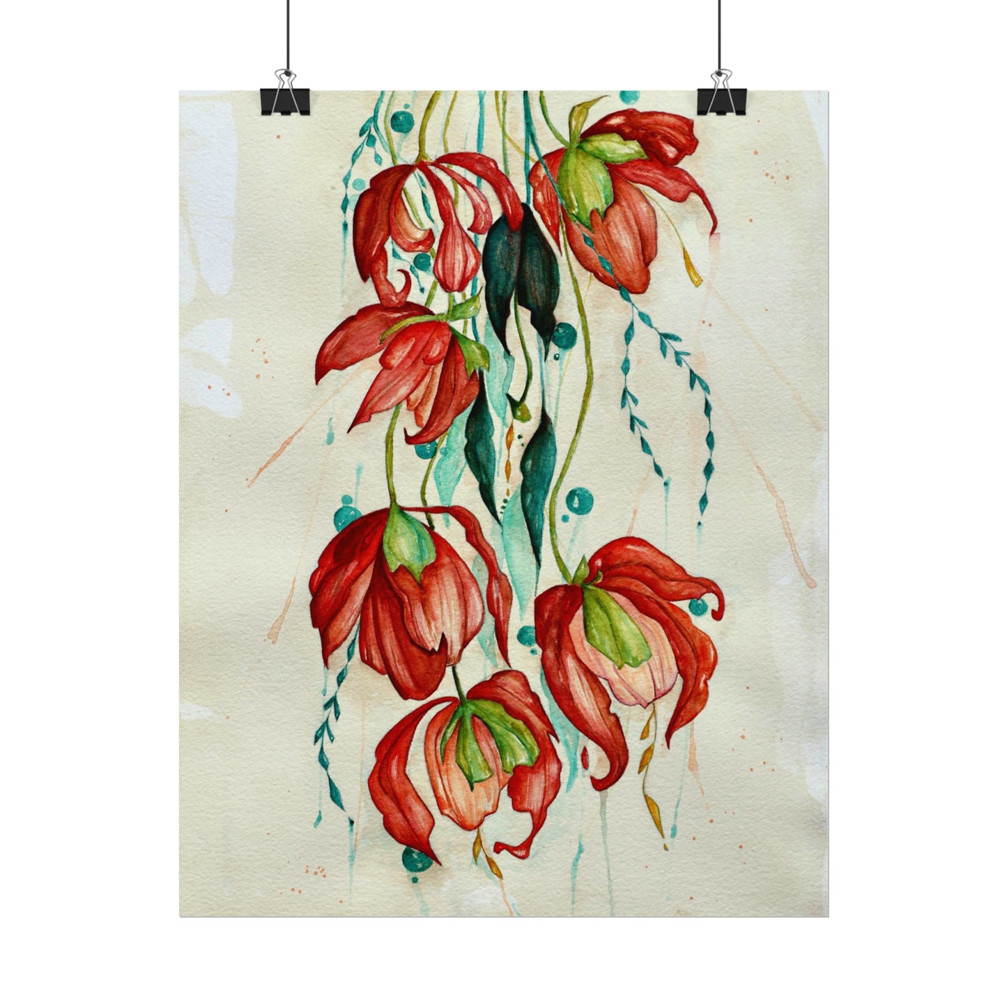 Hanging Flowers Fine Art Print