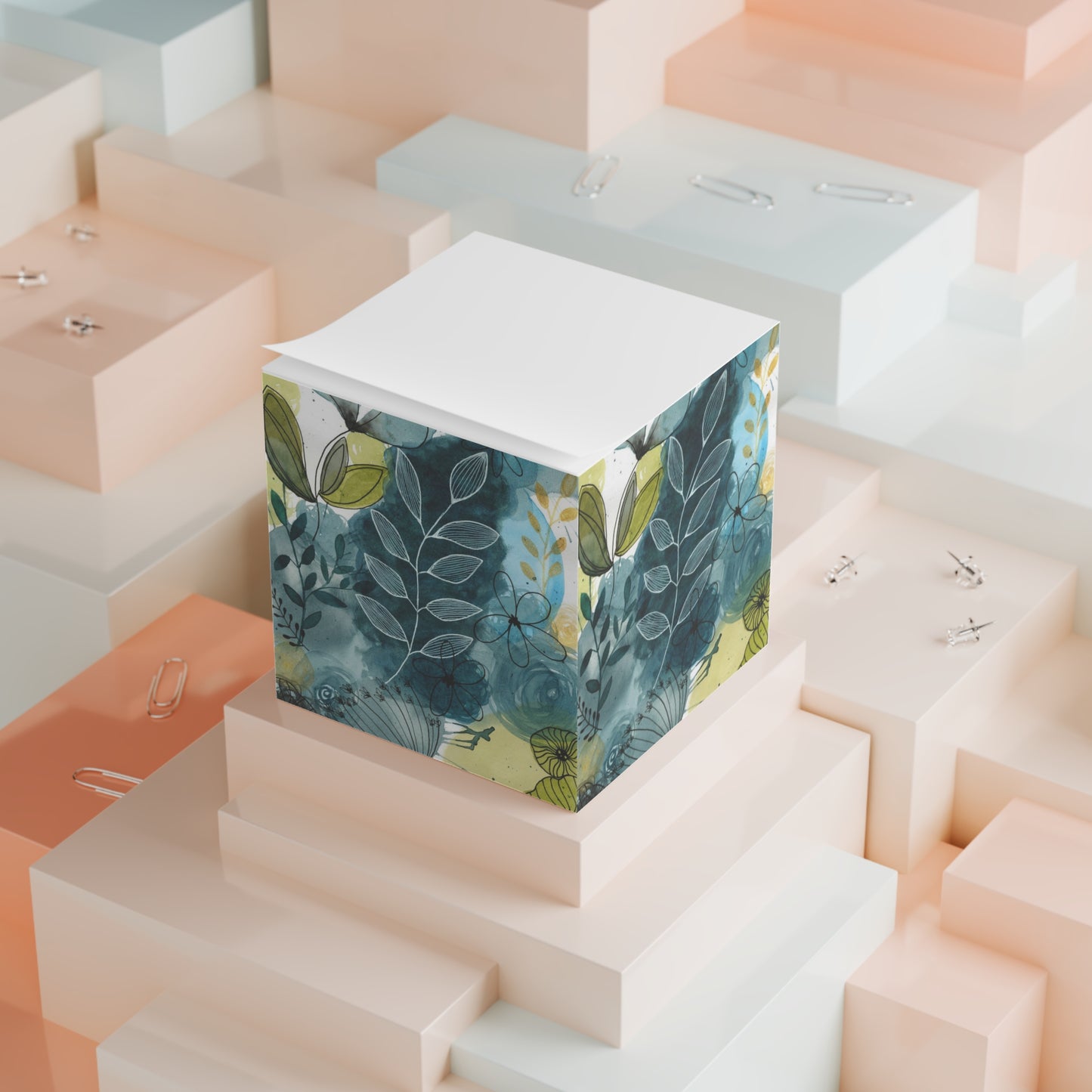 Abstract Blue Note Cube