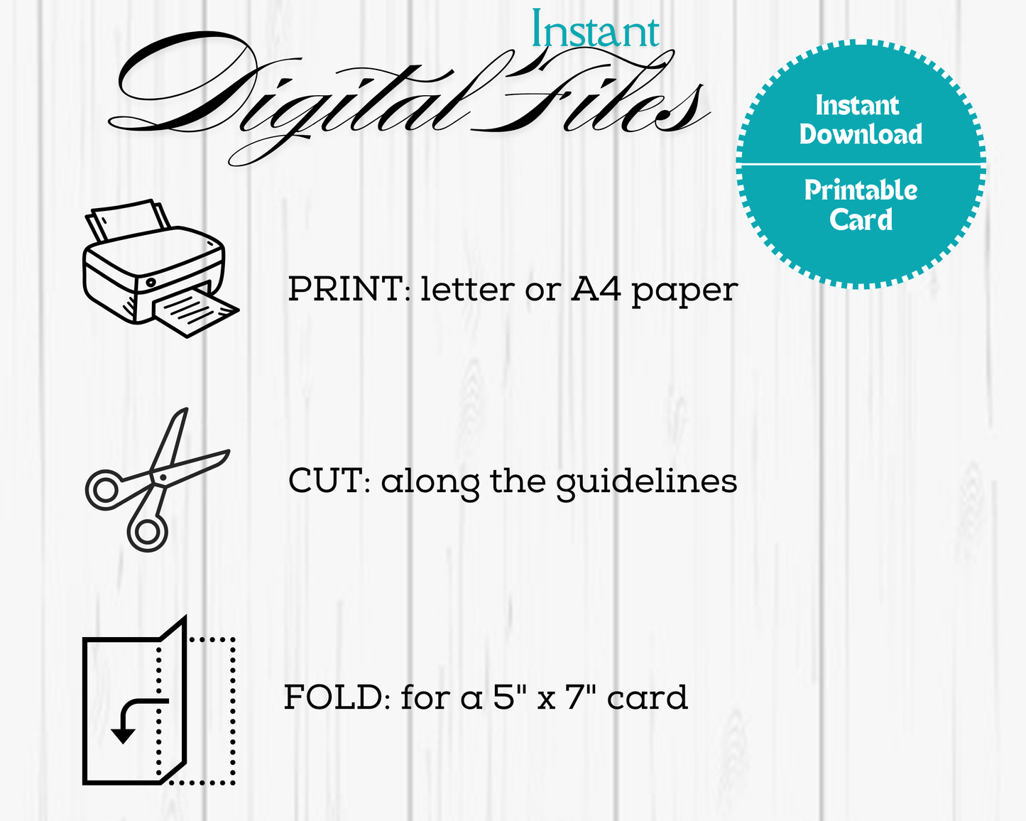 Printable Christmas Card | Watercolor Sparkle & Shine | 5x7 Digital Download | Modern Winter Holiday Greeting Card