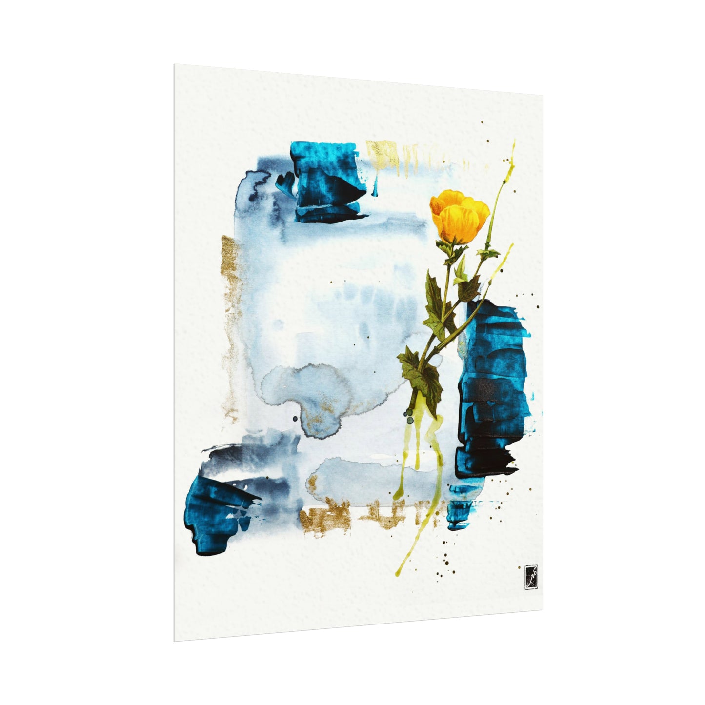 Flower Out Of The Dark II Fine Art Print