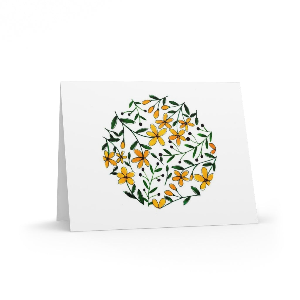 Circle of Flowers Greeting cards (8, 16, and 24 pcs)