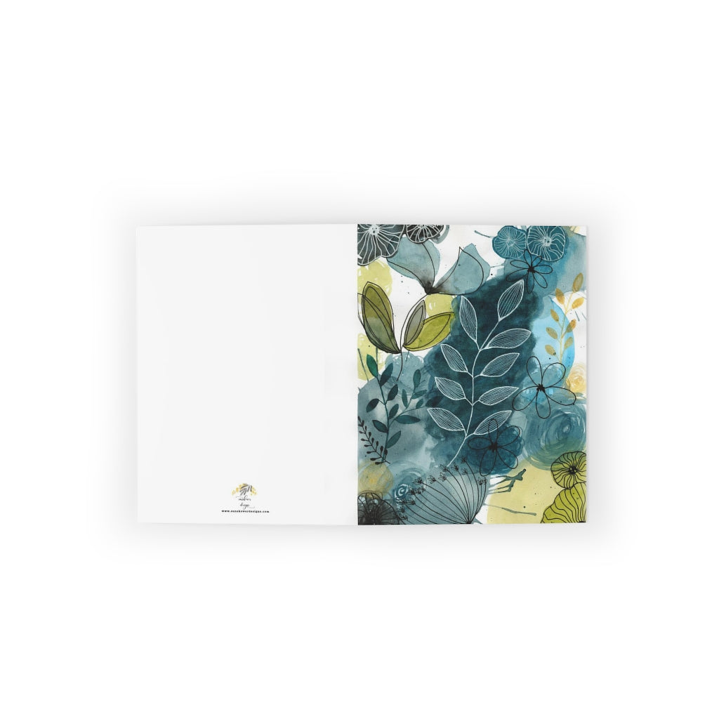 Abstract Blues Greeting cards (8, 16, and 24 pcs)