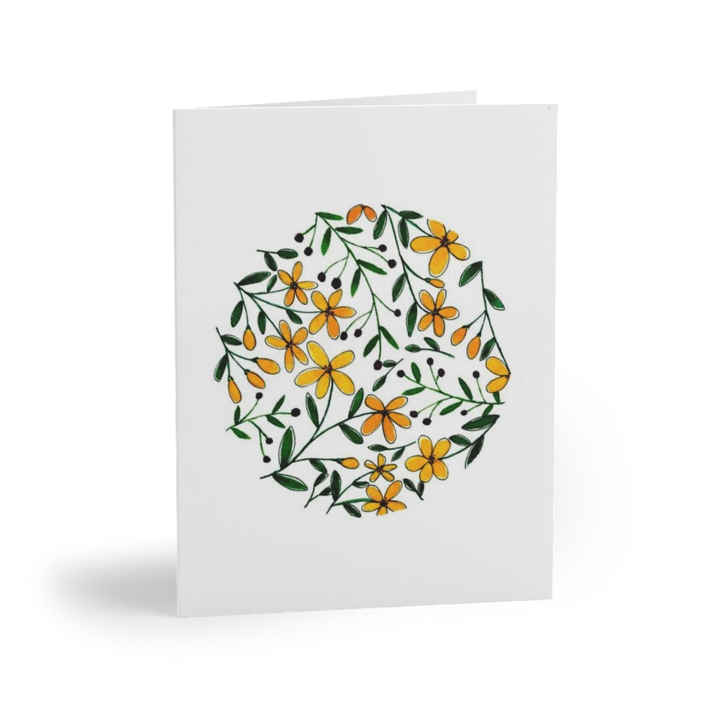 Circle of Flowers Greeting cards (8, 16, and 24 pcs)