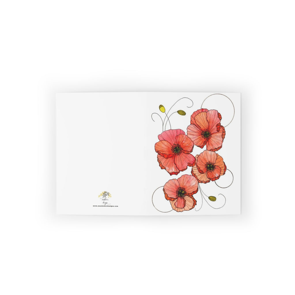 Poppin Poppies Greeting cards (8, 16, and 24 pcs)
