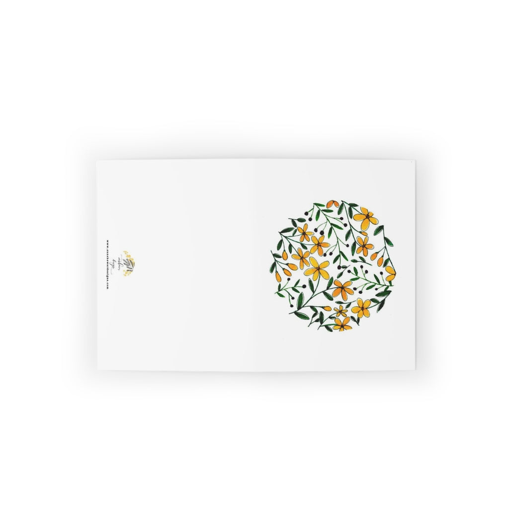 Circle of Flowers Greeting cards (8, 16, and 24 pcs)