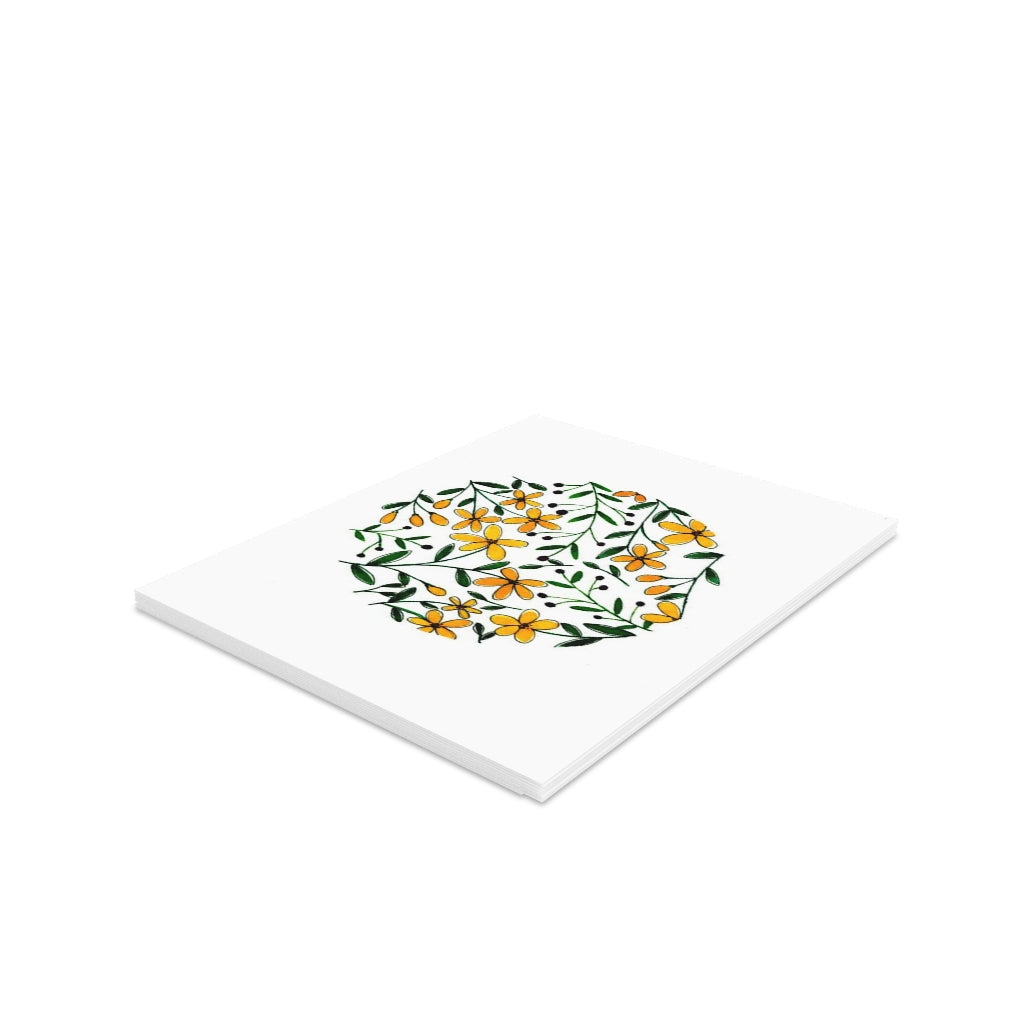 Circle of Flowers Greeting cards (8, 16, and 24 pcs)