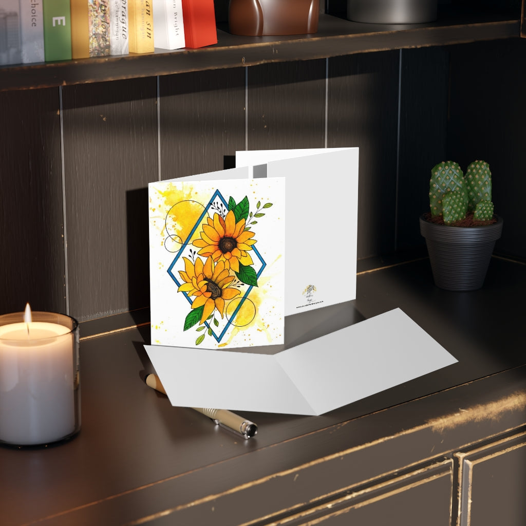 Sunflower Greeting cards (8, 16, and 24 pcs)