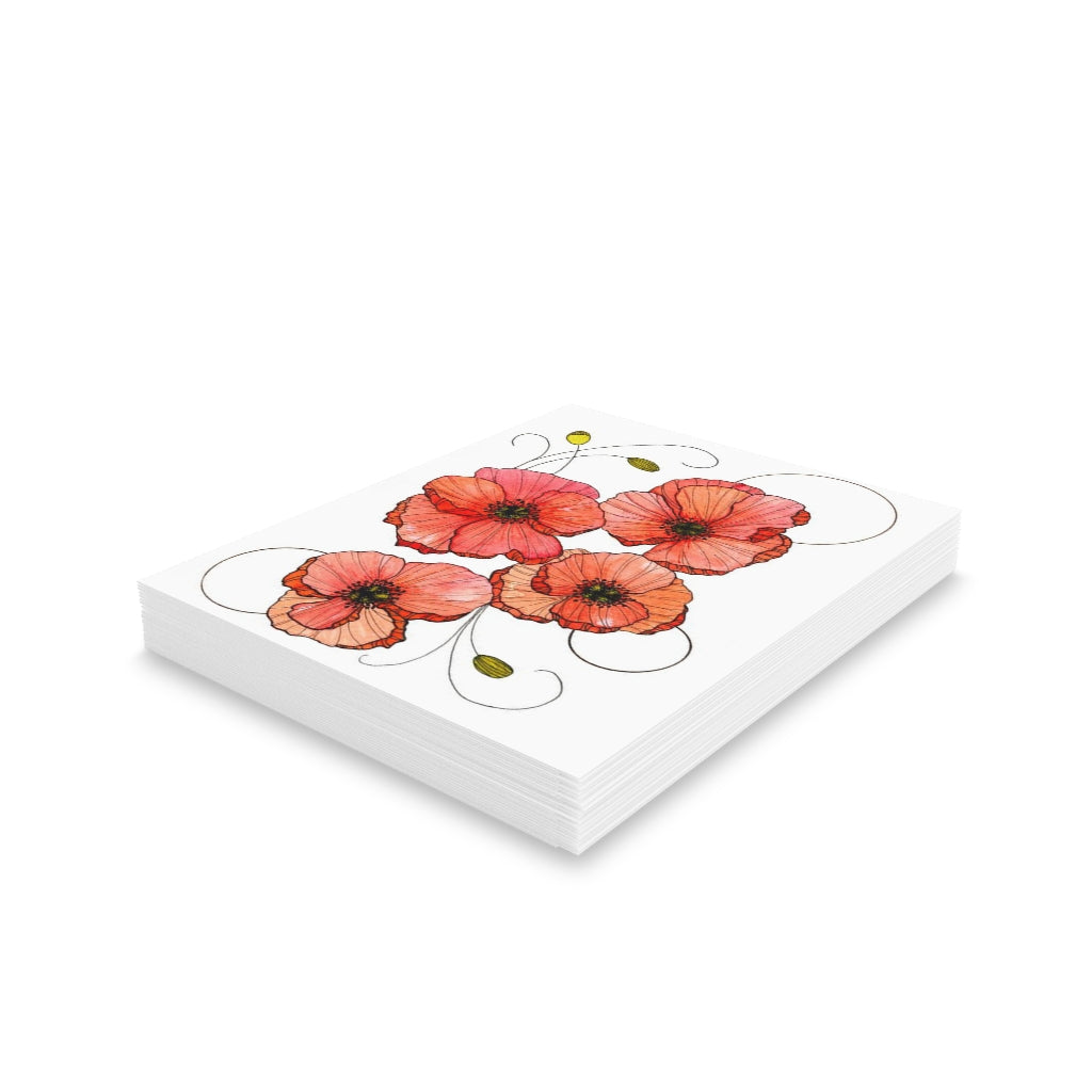 Poppin Poppies Greeting cards (8, 16, and 24 pcs)