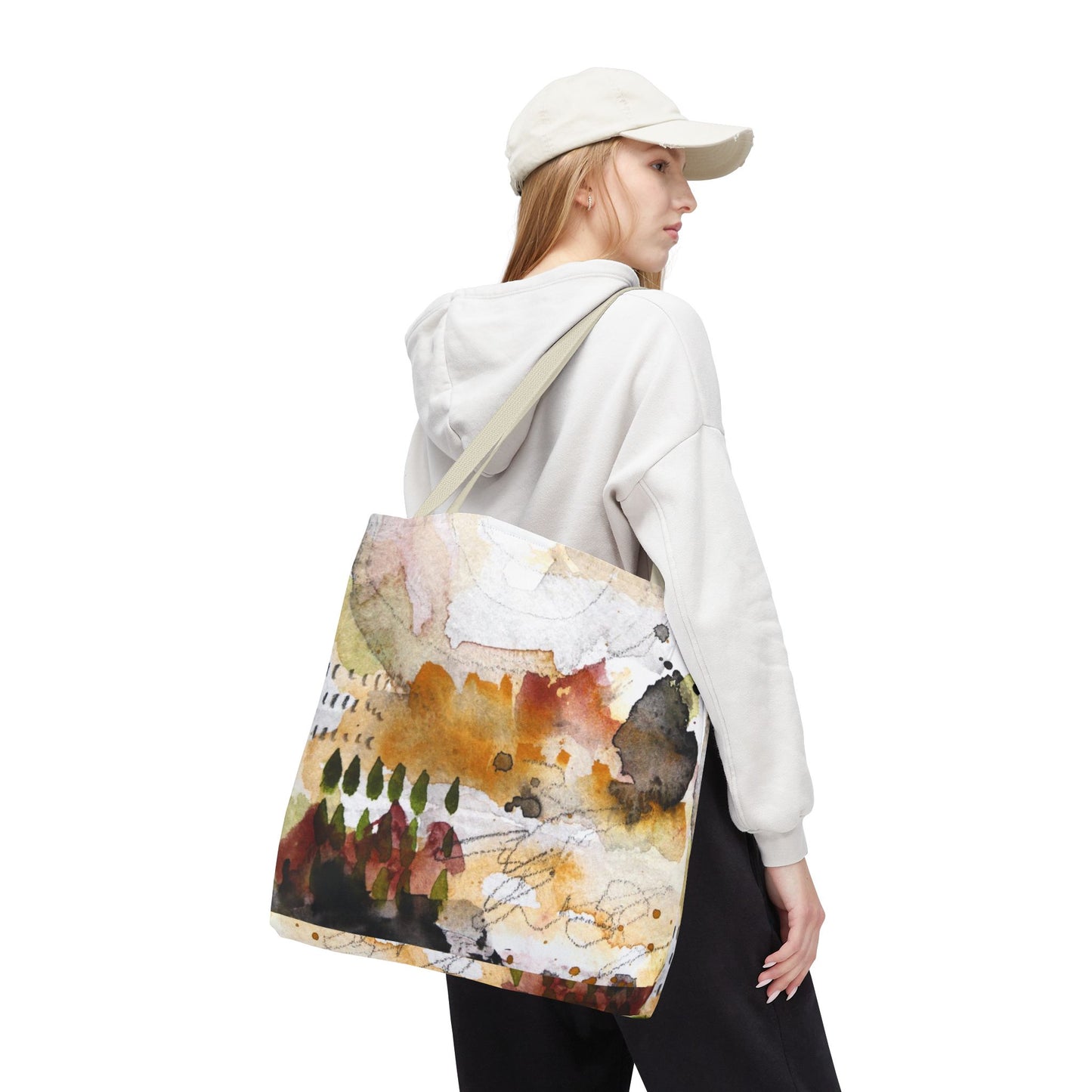 Abstract Landscape Tote Bag — Abstract Watercolor Art