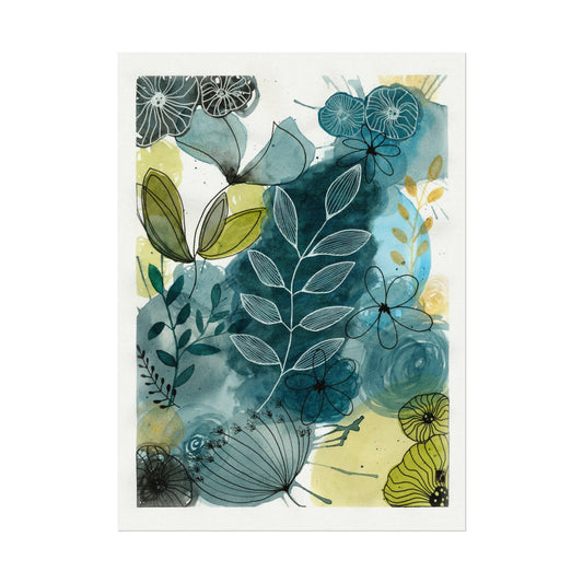 Abstract Blues Fine Art Print