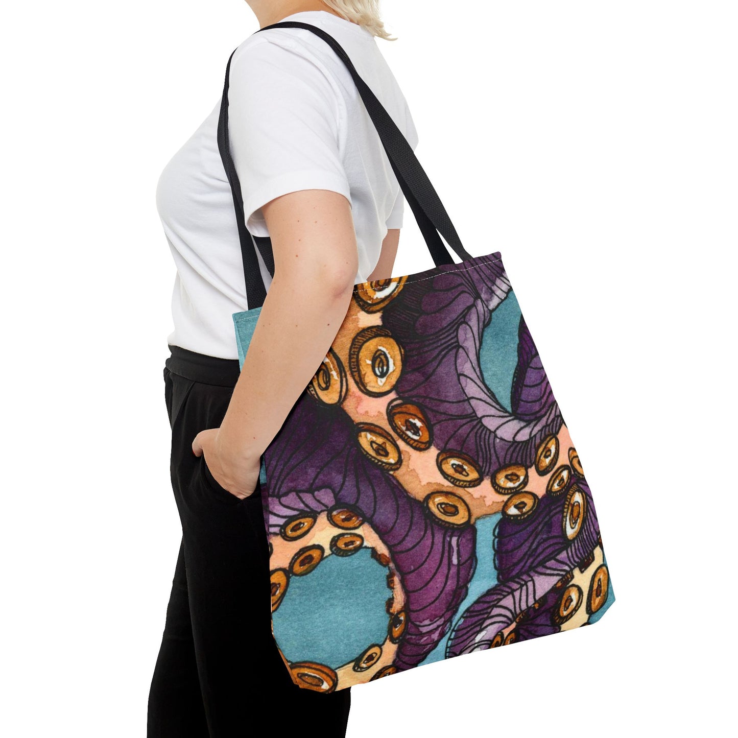 Tentacle Tote Bag — Nautical Sea Creature Beach Tote