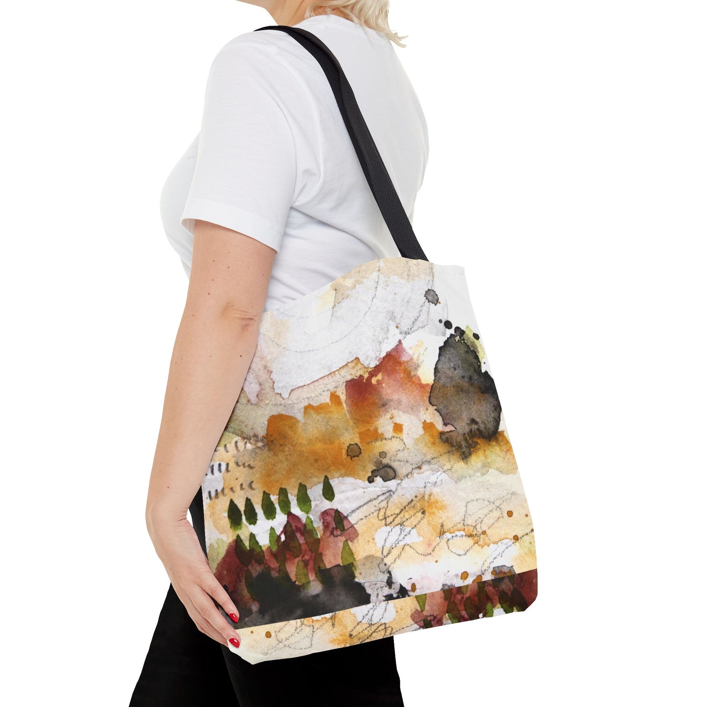 Abstract Landscape Tote Bag — Abstract Watercolor Art