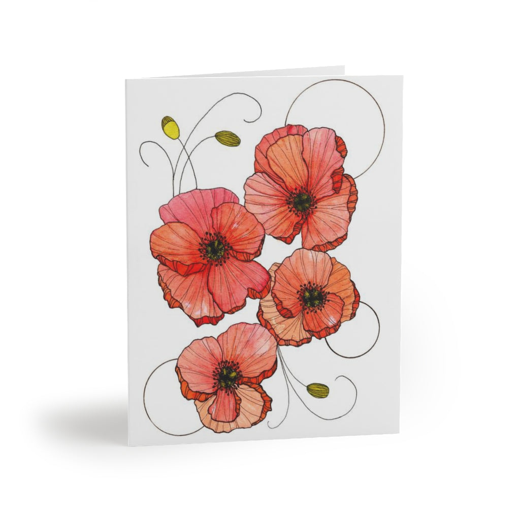Poppin Poppies Greeting cards (8, 16, and 24 pcs)
